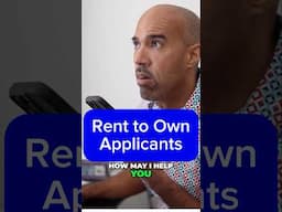 Rent to own applicants looking for a place to live