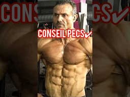 CONSEIL PECTORAUX🔥 #shortvideo #bodybuilding #fitness #fitnesstips #musculation #chest #short