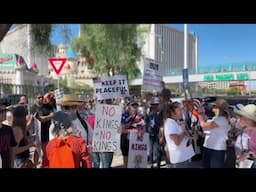 Thousands gather to protest in Las Vegas as part of nationwide "No Kings" rally