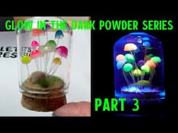 🍄 I Made a Mini Glow in the Dark Mushroom Diorama with UV Resin!