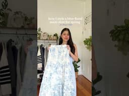HOW I STYLE A BLUE FLORAL MAXI SKIRT FOR SPRING
