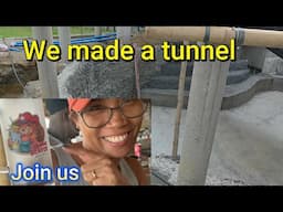 Swimming Pool Project Part 6 We built a Tunnel and BUSTED FRANK n FEL of the Philippines!