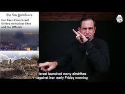 Preview of June 13 Top Stories (Iran Reels From Israeli Strikes on Nuclear Sites and Top Officials)