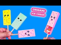 How to Make Cute Origami ice cream