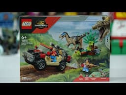 LEGO Jurassic World Rebirth 76972 Raptor Off-Road Escape Speed Build