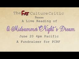 A Midsummer Night's Dream Livestream Fundraiser