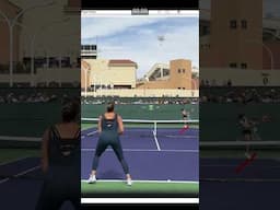 Put pressure on your opponent by attacking shorter second #tennisserves #tennis