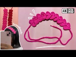 Diadema de corazones - Tutorial crochet (actualizado)
