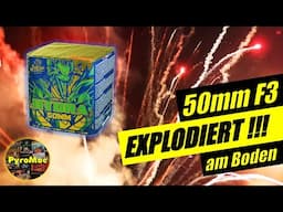 XXL Funke 50mm F3 Batterie explodiert am Boden | PyroMoe