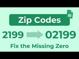 How To Keep Zeroes From Disappearing in Google Sheets