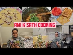 Ami k sath cooking || Ami ne bnai karele gosht || Ramadan k bad ab grocery shopping ki