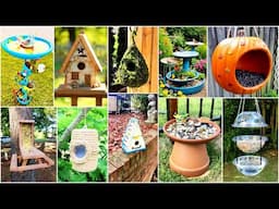 200 Rustic Birdhouse Ideas / Bird Feeders / Bird Baths Designs for your Garden Decoration