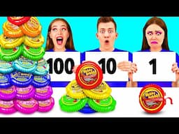 100 Layers of Food Challenge | Tasty Kitchen Hacks by PaRaRa Challenge