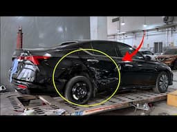 Nissan Teana right side accident repair