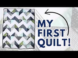 Remake My First Quilt With Me! | Free Chevron Quilt Pattern Tutorial | Two Charm Pack Quilt Pattern