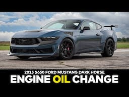 UNDER THE HOOD: How to Change the Engine Oil on a Ford Dark Horse Mustang