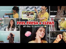How to feel *Fresh & Clean* In School/College 🧼🌤️#school #fresh #summer #tips #selfcare