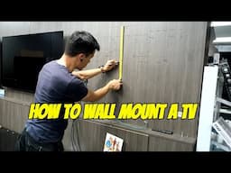 How to Wall Mount a TV, Samsung QN70F on a Fixed Flat Bracket