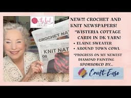 NEW!  CROCHET NATION and KNIT NATION!!  FO: Wisteria Cottage Cardi in Premier DK Yarn!