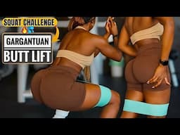 GARGANTUAN INSANE BUTT LIFT🍑 | 2-Week Resistance Band SQUAT CHALLENGE At Home or Gym
