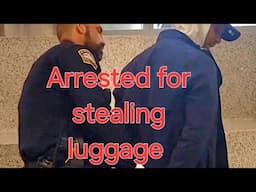 Professional luggage theft arrested by LAX airport police stealing passengers luggage