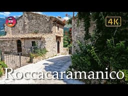 Roccacaramanico (Abruzzo), Italy【Walking Tour】History in Subtitles - 4K