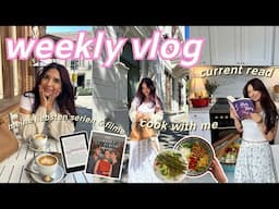 buchempfehlung *read with me*, cook with me & sport machen🌷💖 week vlog
