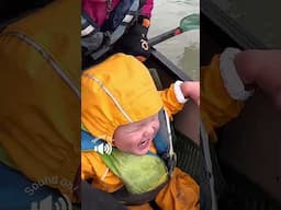 My Son Hudson Singing Row Your Boat as we Navigate a Rainy Family Canoe Trip Down the Stikine River