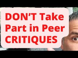 Etsy PSA: DON'T Do Etsy Recommended Peer CRITIQUES