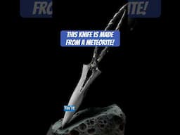 The Knife Made From a Meteorite!  #MeteoriteKnife #Damascus #BladeHQ