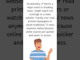IELTS Speaking Tip: How Do You Get the News? | Band 7+ Sample Answer