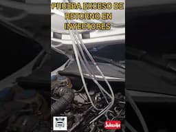 Prueba de Retorno en INYECTORES DIESEL #automobile #tallermecanico #taller