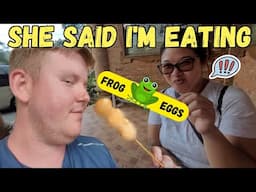 I Can't Believe What We Had - Her Priceless Reaction! Street Food in Thailand Under 5 Dollars Budget