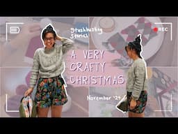 A VERY CRAFTY CHRISTMAS | On the Needles Ep 27: stashbusting vlog | Aussie Knitting Podcast, Nov '24