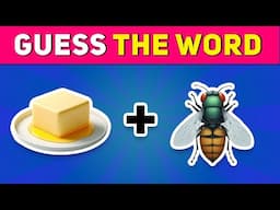 Guess the Word by Emojis 🤔🙄 | Emoji Quiz Challenge 2025