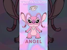 How To Draw Angel from Lilo and Stitch #liloandstitch #angel #angelliloandstitch #howtodraw
