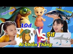 Hằng Nheo Và Quỳnh Nhi Thử Thách Vẽ Tranh Các Nhân Vật Trong BrainRot