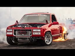 TRUCK CATCHES ON FIRE !!
