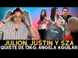Julión, Justin y Sza, hijo de Poncho Denigris, Angela Aguilar