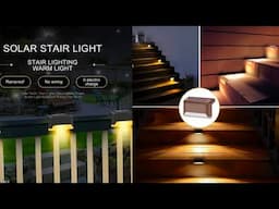 Meesho Solar Staircase/Fencing/Railing no wiring 0 electric charge rainproof lights for home garden