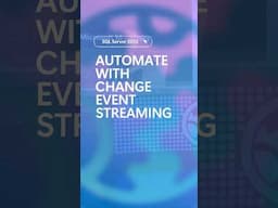 Change Event Streaming improves real-time workflow automation. #SQLServer #SQL #AI #MicrosoftFabric
