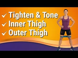 20-Min Firming Inner Thigh Workout - Resistance Band Leg Exercises for Women After 40