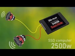 DIY Powerful Ultra Bass Amplifier SSD Computer , No IC , Simple Circuit