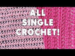 One Tiny Change in Single Crochet - Different Texture!