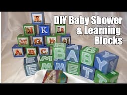 DIY Baby Shower & Learning Blocks