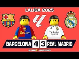 Barcelona vs Real Madrid 4-3 🔥 El Clásico 2025 Goals Highlights lego