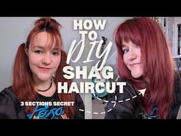 How to cut YOURSELF SHAG HAIRCUT in 10 MINUTS. Shaggy layered haircut DIY tutorial for ROCKSTARS