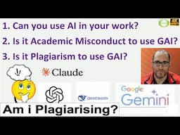Is using ChatGPT Generative AI Plagiarism and Academic Misconduct? University Professor explains