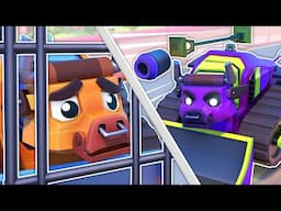Bulldozer Bull is STUCK IN JAIL because of EVIL TWIN! Who will stop him? | Cars & Trucks Rescue Squa