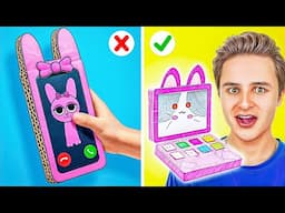 HACKS Y MANUALIDADES ÚNICAS DE CARTÓN || ¡Niños VS Padres! Trucos de crianza fáciles 123 GO! School